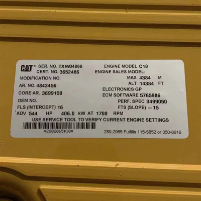 CAT C18 工業用ディーゼルエンジン C18 ACERT TXW04866
